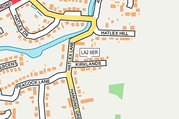 LA2 6ER map - OS OpenMap – Local (Ordnance Survey)