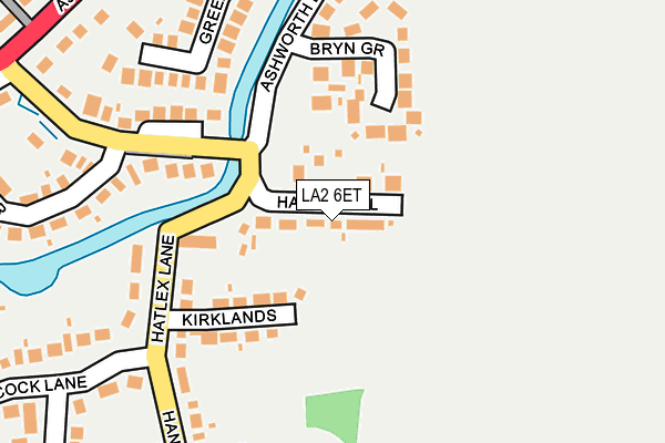 LA2 6ET map - OS OpenMap – Local (Ordnance Survey)