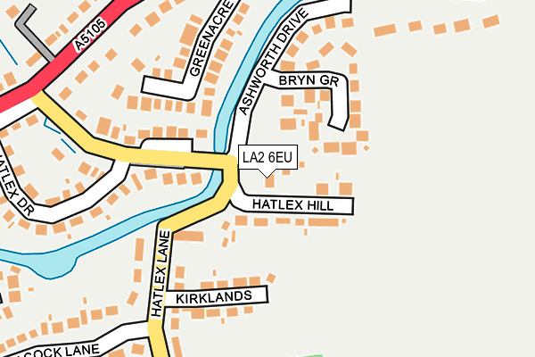 LA2 6EU map - OS OpenMap – Local (Ordnance Survey)