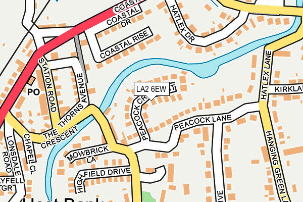 LA2 6EW map - OS OpenMap – Local (Ordnance Survey)