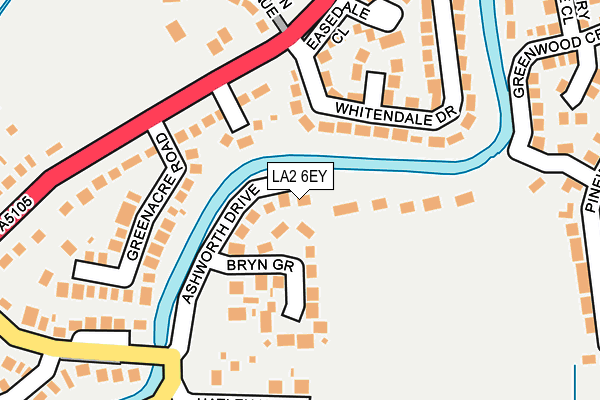 LA2 6EY map - OS OpenMap – Local (Ordnance Survey)