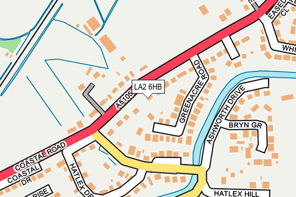 LA2 6HB map - OS OpenMap – Local (Ordnance Survey)