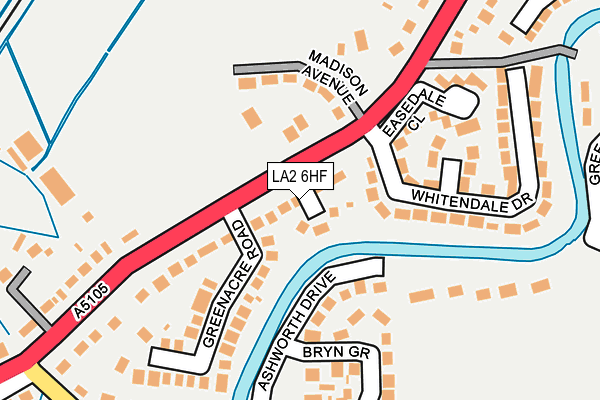 LA2 6HF map - OS OpenMap – Local (Ordnance Survey)