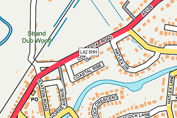 LA2 6HH map - OS OpenMap – Local (Ordnance Survey)
