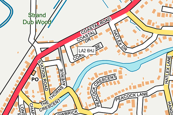 LA2 6HJ map - OS OpenMap – Local (Ordnance Survey)