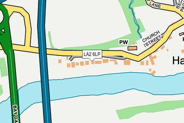 LA2 6LP map - OS OpenMap – Local (Ordnance Survey)