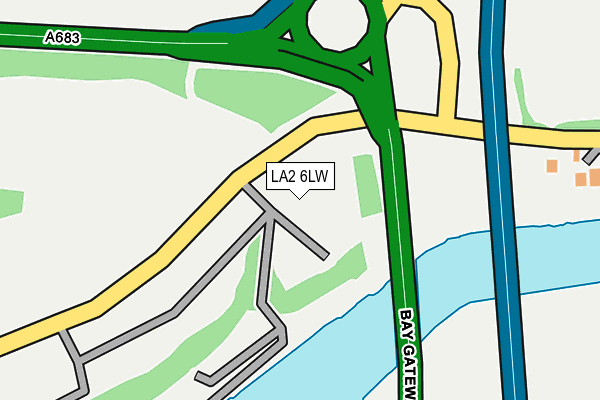 LA2 6LW map - OS OpenMap – Local (Ordnance Survey)