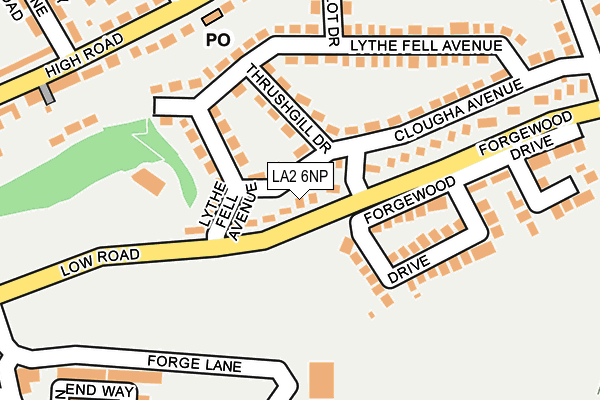 LA2 6NP map - OS OpenMap – Local (Ordnance Survey)