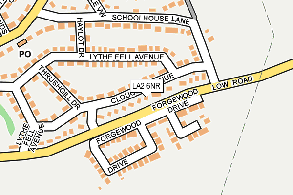 LA2 6NR map - OS OpenMap – Local (Ordnance Survey)