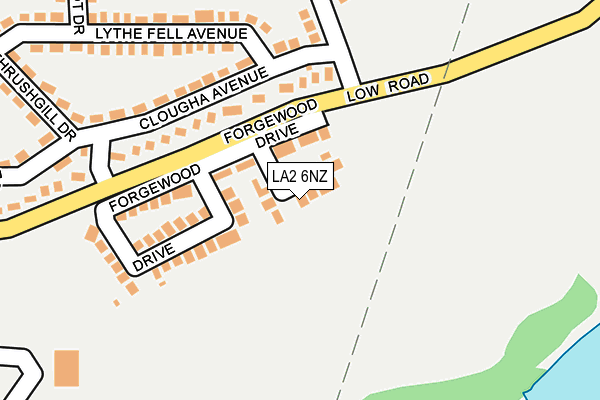 LA2 6NZ map - OS OpenMap – Local (Ordnance Survey)