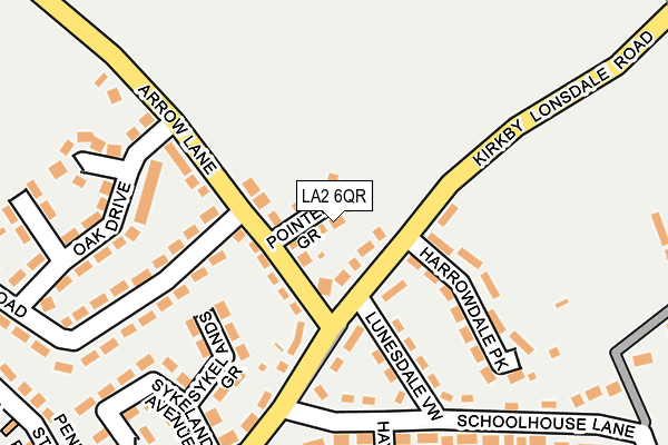 LA2 6QR map - OS OpenMap – Local (Ordnance Survey)