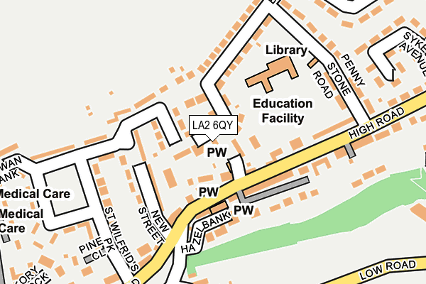 LA2 6QY map - OS OpenMap – Local (Ordnance Survey)