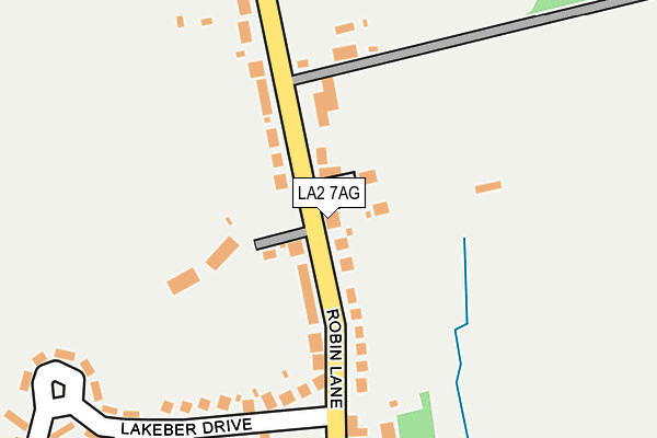 LA2 7AG map - OS OpenMap – Local (Ordnance Survey)