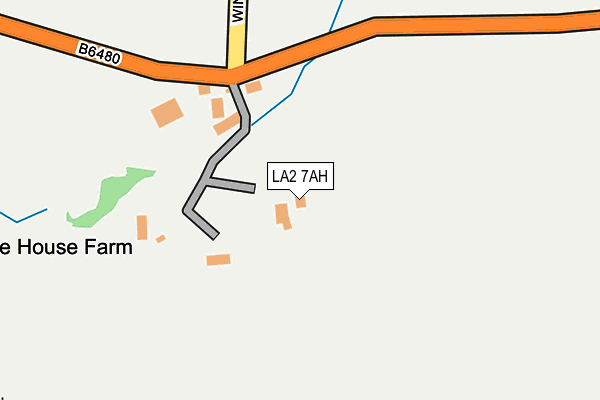 LA2 7AH map - OS OpenMap – Local (Ordnance Survey)