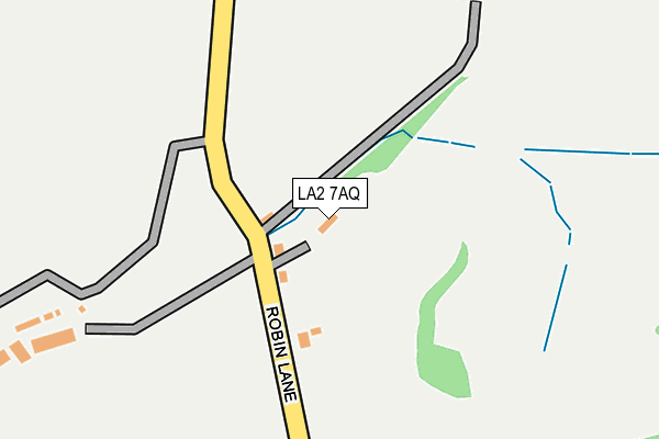 LA2 7AQ map - OS OpenMap – Local (Ordnance Survey)