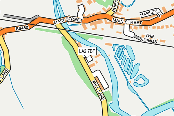 LA2 7BF map - OS OpenMap – Local (Ordnance Survey)
