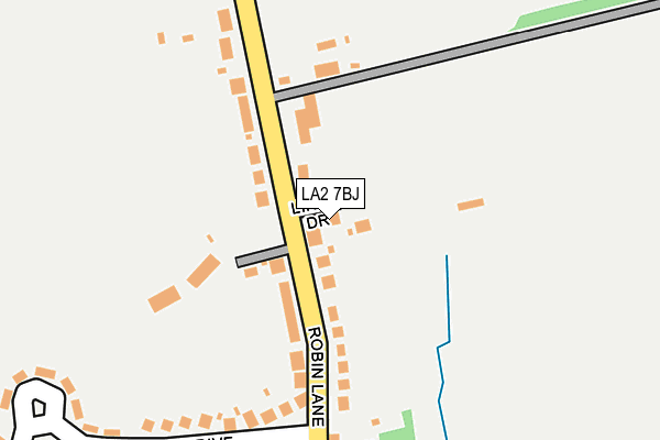 LA2 7BJ map - OS OpenMap – Local (Ordnance Survey)