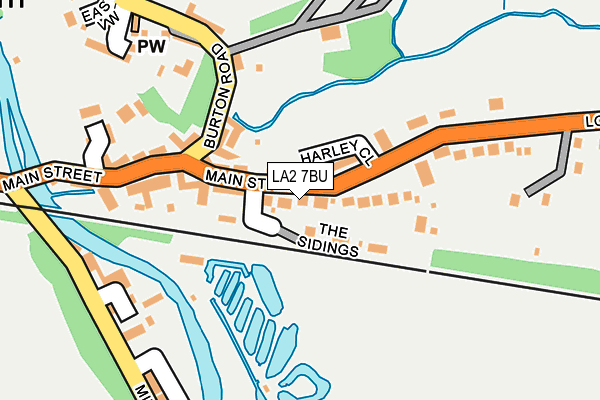 LA2 7BU map - OS OpenMap – Local (Ordnance Survey)