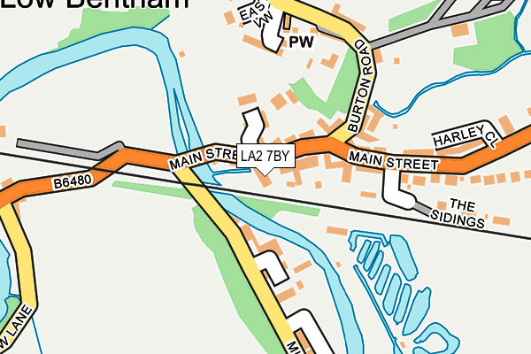 LA2 7BY map - OS OpenMap – Local (Ordnance Survey)