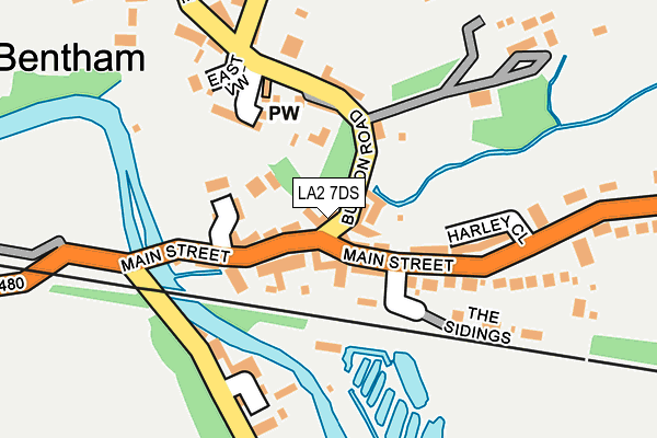 LA2 7DS map - OS OpenMap – Local (Ordnance Survey)