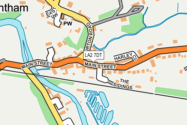 LA2 7DT map - OS OpenMap – Local (Ordnance Survey)