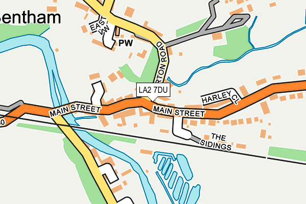LA2 7DU map - OS OpenMap – Local (Ordnance Survey)