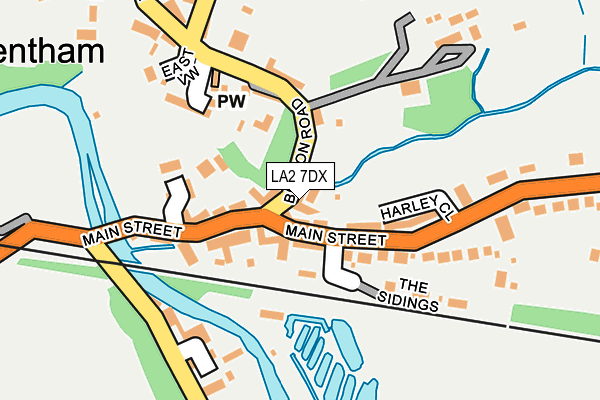 LA2 7DX map - OS OpenMap – Local (Ordnance Survey)