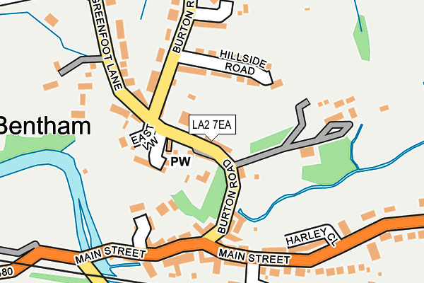 LA2 7EA map - OS OpenMap – Local (Ordnance Survey)