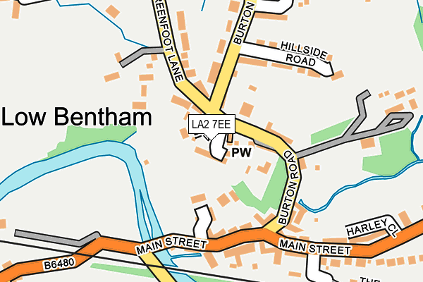 LA2 7EE map - OS OpenMap – Local (Ordnance Survey)