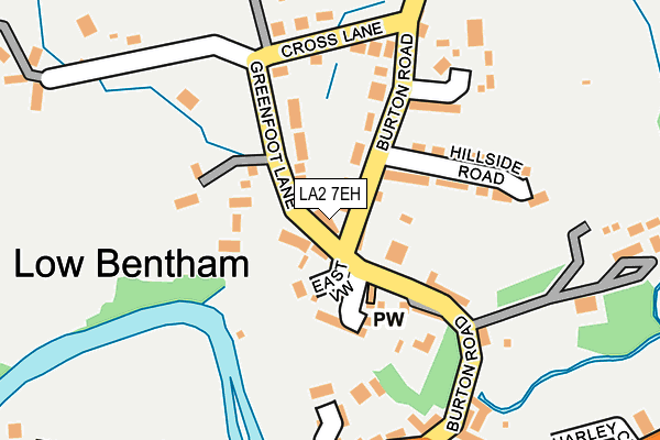 LA2 7EH map - OS OpenMap – Local (Ordnance Survey)