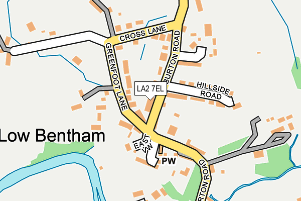 LA2 7EL map - OS OpenMap – Local (Ordnance Survey)
