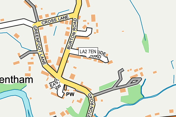 LA2 7EN map - OS OpenMap – Local (Ordnance Survey)