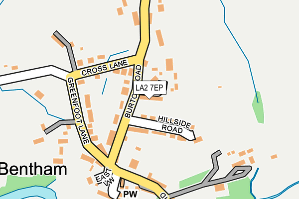 LA2 7EP map - OS OpenMap – Local (Ordnance Survey)