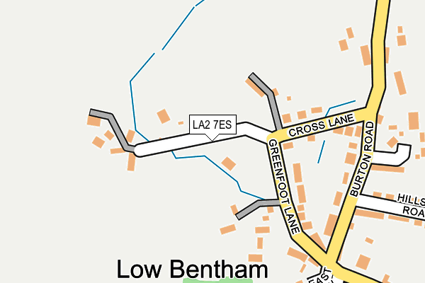 LA2 7ES map - OS OpenMap – Local (Ordnance Survey)