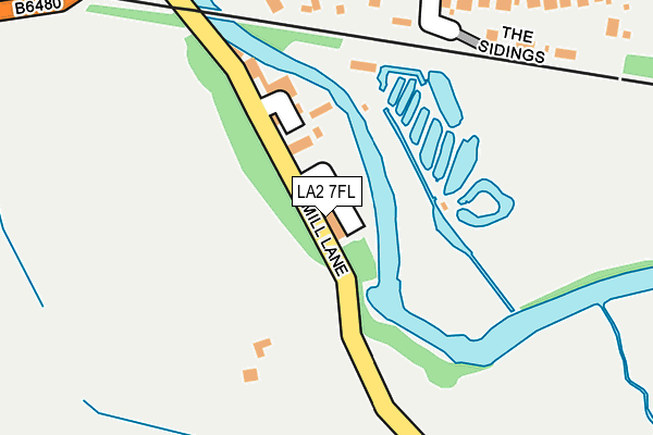 LA2 7FL map - OS OpenMap – Local (Ordnance Survey)