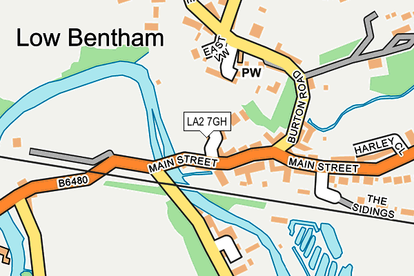 LA2 7GH map - OS OpenMap – Local (Ordnance Survey)