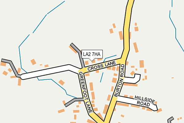 LA2 7HA map - OS OpenMap – Local (Ordnance Survey)