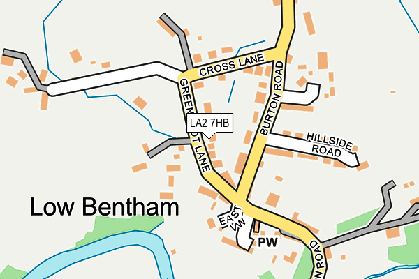 LA2 7HB map - OS OpenMap – Local (Ordnance Survey)