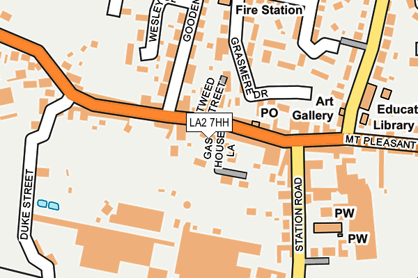LA2 7HH map - OS OpenMap – Local (Ordnance Survey)