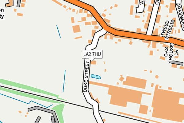 LA2 7HU map - OS OpenMap – Local (Ordnance Survey)