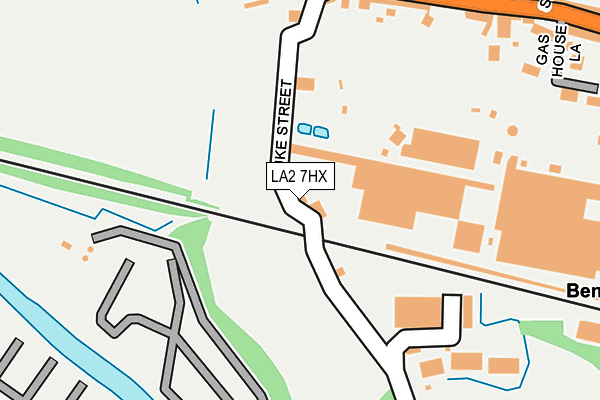 LA2 7HX map - OS OpenMap – Local (Ordnance Survey)