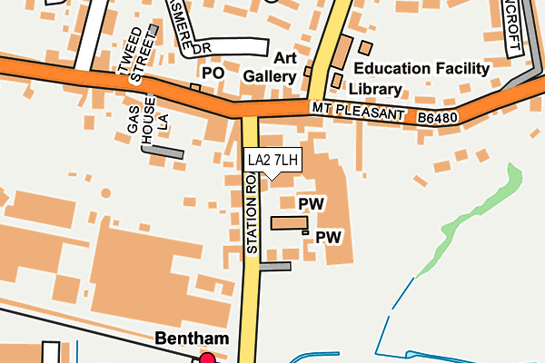 LA2 7LH map - OS OpenMap – Local (Ordnance Survey)
