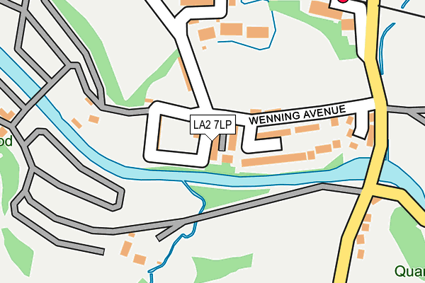LA2 7LP map - OS OpenMap – Local (Ordnance Survey)