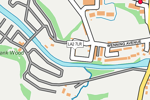 LA2 7LR map - OS OpenMap – Local (Ordnance Survey)
