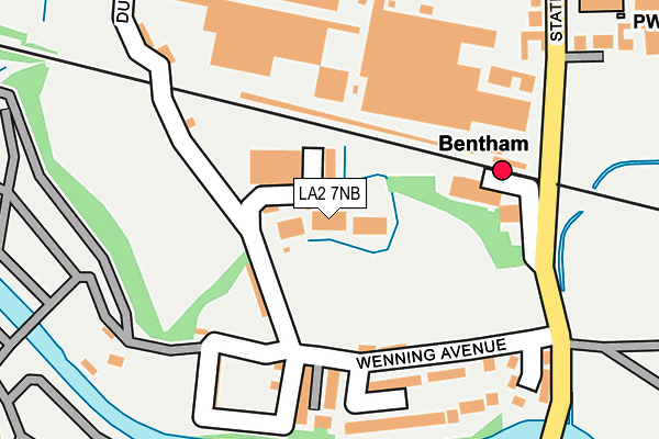 LA2 7NB map - OS OpenMap – Local (Ordnance Survey)