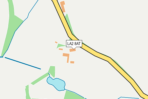 LA2 8AT map - OS OpenMap – Local (Ordnance Survey)