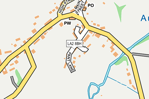 LA2 8BH map - OS OpenMap – Local (Ordnance Survey)