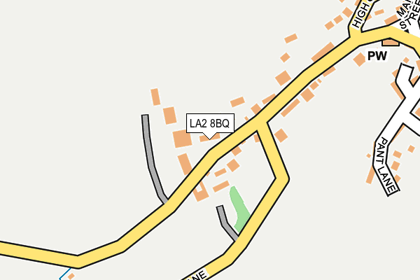 LA2 8BQ map - OS OpenMap – Local (Ordnance Survey)