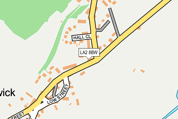 LA2 8BW map - OS OpenMap – Local (Ordnance Survey)