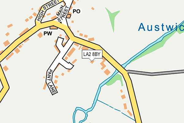 LA2 8BY map - OS OpenMap – Local (Ordnance Survey)